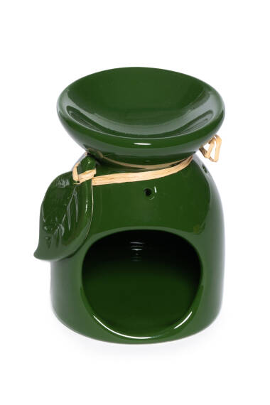 Leaf Incense Burner - Green - 2