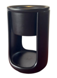 Long Bowl Incense Burner - Black - 3