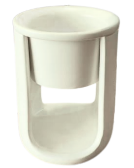 Long Bowl Incense Burner - White - 2