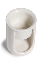 Long Bowl Incense Burner - White - 6