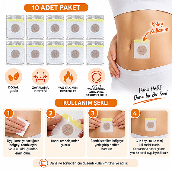 لصقات العناية بمنطقة البطن 10 قطع – Slim Patch - 4