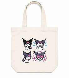 Многофункциональная тканевая сумка с принтом Kuromi - 1