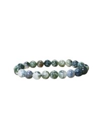 Moss Agate Natural Stone Bracelet – Handmade Energy Stone Jewelry - İpekyol