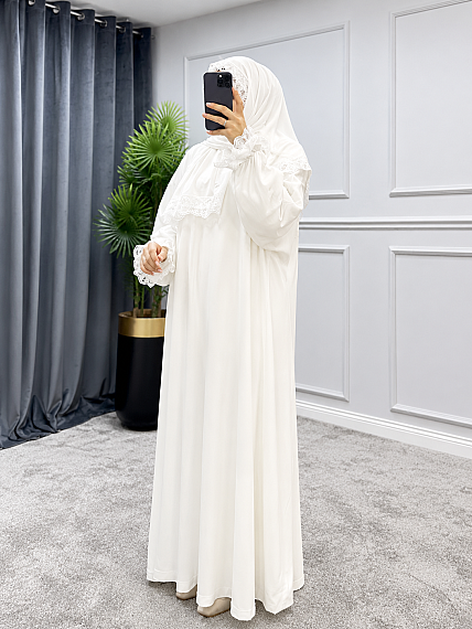Namaz Elbisesi (Beyaz) - 3