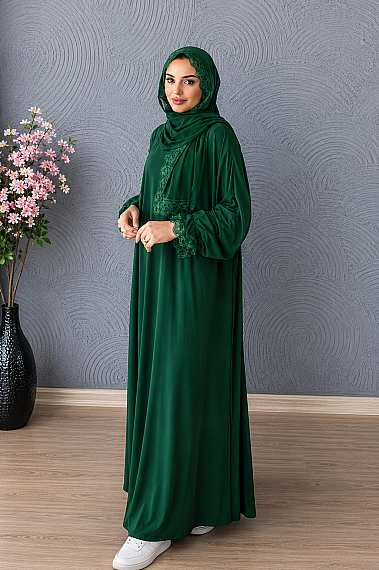 Namaz Elbisesi (Yeşil) - 1