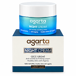 Natural Anti-Age Night Cream – With Hyaluronic Acid & Vitamin E (50 ml) - 3