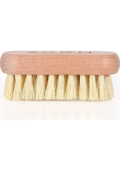 Natural Bristle Wooden Nail Care Brush - 3