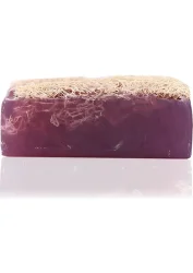 Natural Loofah Soap with Lavender Extract | Handmade Exfoliating Natural Soap - 3