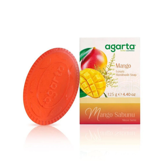 Natürliche Fruchtgarten-Seife Mango 125 g - Agarta