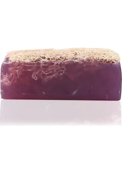 Natürliches Luffa-Seife mit Lavendel-Extrakt | Handgemachte Peeling Naturseife - 3