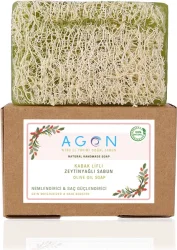 Natürliches Luffa-Seife mit Olivenöl-Extrakt | Handgemachte Peeling Naturseife - 2