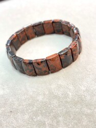 Obsidyen Doğal Taş Rolex Bileklik - 2