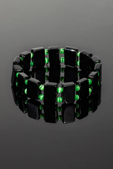 Onyx Beaded Natural Stone Rolex Bracelet - 3