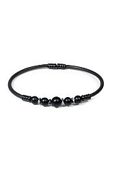 Onyx Lederarmband - 