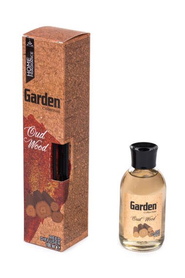 Dekoratif Bambu Çubuklu Oda Kokusu -Oud Wood Oda Kokusu 100ml (Yuvarlak) - 1