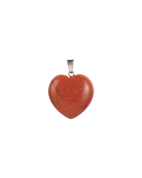 Pendentif en Pierre Étoile en Forme de Cœur - 