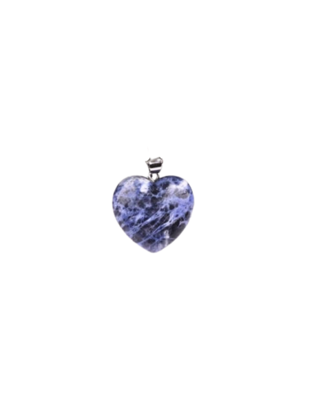Pendentif en Sodalite en Forme de Cœur - 1