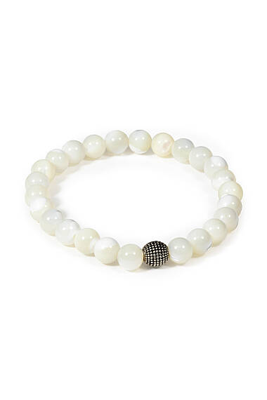 Perlmutt Naturstein Armband | Elegantes und Stilvolles Armband - 1