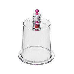 Pink Elegance Series 4 cm Hijama Cup – Medium Vacuum Cupping Cup - 2