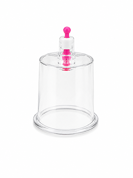 Pink Elegance Series 4 cm Hijama Cup – Medium Vacuum Cupping Cup - 1