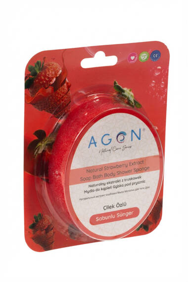 Éponge de Douche et de Bain à l’Extrait de Fraise - 4