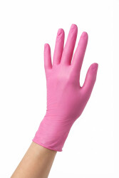 Powder-Free Nitrile Gloves Pink - 