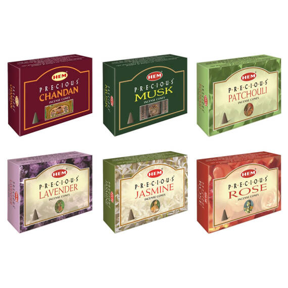 Precious Assorted Cone Incense 12-Pack Set - 2