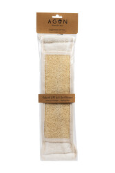 Pumpkin Fiber Bath & Shower Back Scrubber with Rope – Natural Skin Care and Relaxation - 