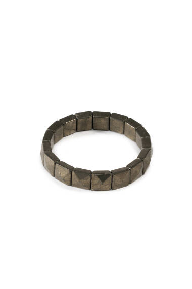 Pyrit Naturstein Rolex Armband - 1