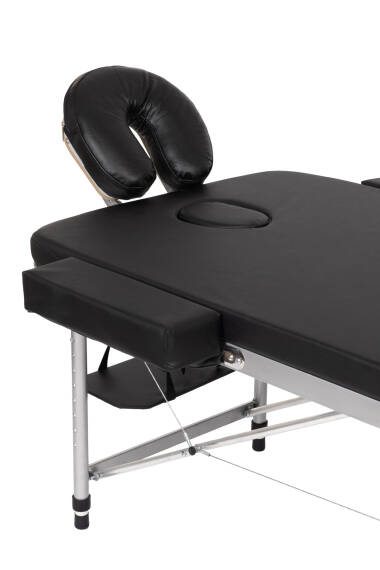 Relax Soft-Aluminium-Taschen-Luxus-Massageliege – Schwarz - 2