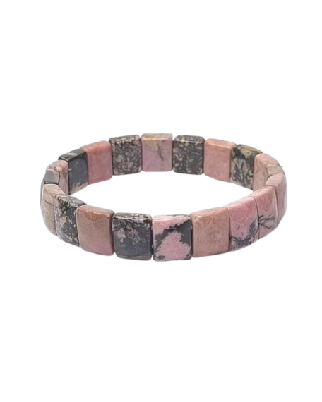 Rhodonit Naturstein Rolex-Armband (Quadratisch) – Elegantes Unisex-Armband - 2