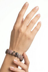 Rodanit Doğal Taş Rolex Bileklik (Oval) - 3