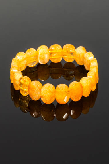 Rolex-Armband aus natürlichem Citrin-Stein (Oval): - 3