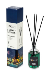 Room Fragrance with Decorative Bamboo Sticks - Spring Bouquet 100ml (Round) - 1