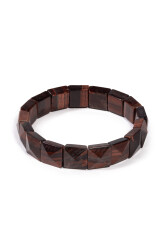 Rotes Tigerauge Naturstein Rolex Armband - İpekyol