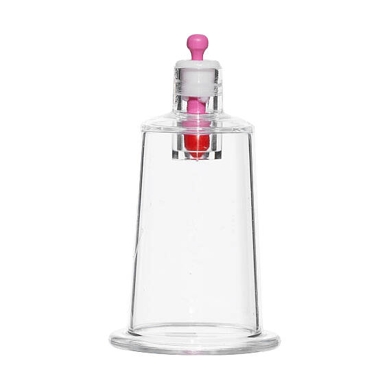 Розовая серия Elegance – банка для хиджамы 3 см, малая вакуумная банка - 1