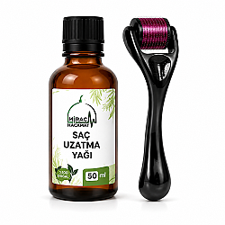 Saç Uzatma Yağı & Dermaroller Seti - 