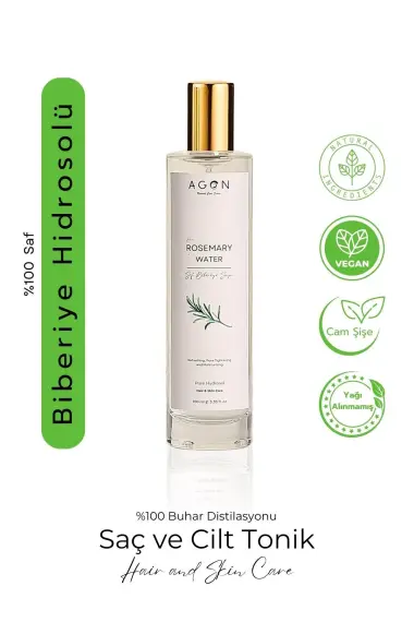 Saf Biberiye Suyu 100 ML Dökülme Karşıtı Güçlendirici Saç Toniği - 5