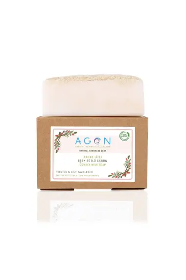 Savon Naturel au Luffa et au Lait d'Ânesse (120g) – Nourrissez Votre Peau Naturellement - 4