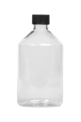 SCHWARZE DECKELFLASHE - 500 ML DICKER PET FLASCHE - Mirac