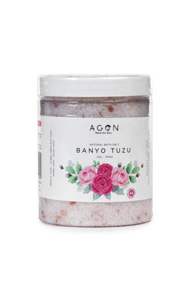 Sel de Bain Naturel à l'Huile de Rose 300 g - Sel d'Epsom, Sel de l'Himalaya, Sel Marin et Sel de Roche - 1