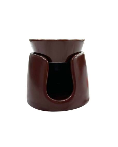 Short Bowl Burgundy Oil Burner - 3