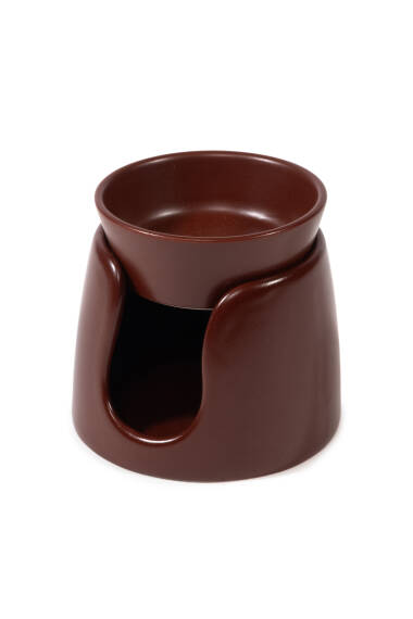 Short Bowl Burgundy Oil Burner - 4