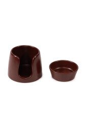 Short Bowl Burgundy Oil Burner - 2