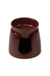 Short Bowl Burgundy Oil Burner - 1