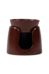 Short Bowl Burgundy Oil Burner - 8
