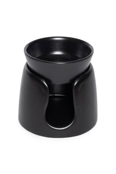 Short Bowl Incense Burner - Black - 3