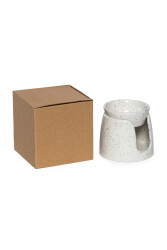 Short Bowl Incense Burner - White - 7