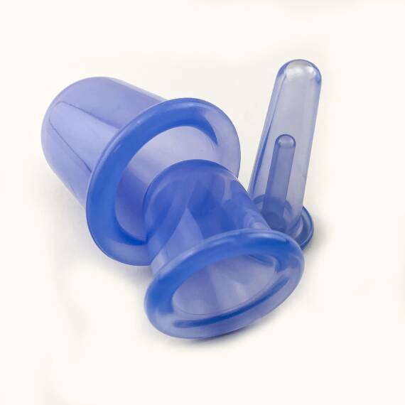 Silicone Massage Cup 5-Piece Blue - 5