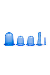 Silicone Massage Cup 5-Piece Blue - Mirac